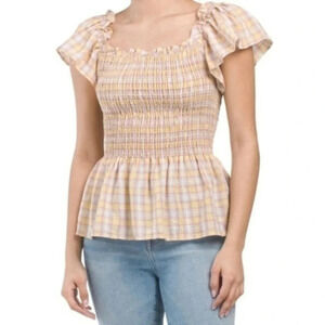 Max studio smoked blouse size XL